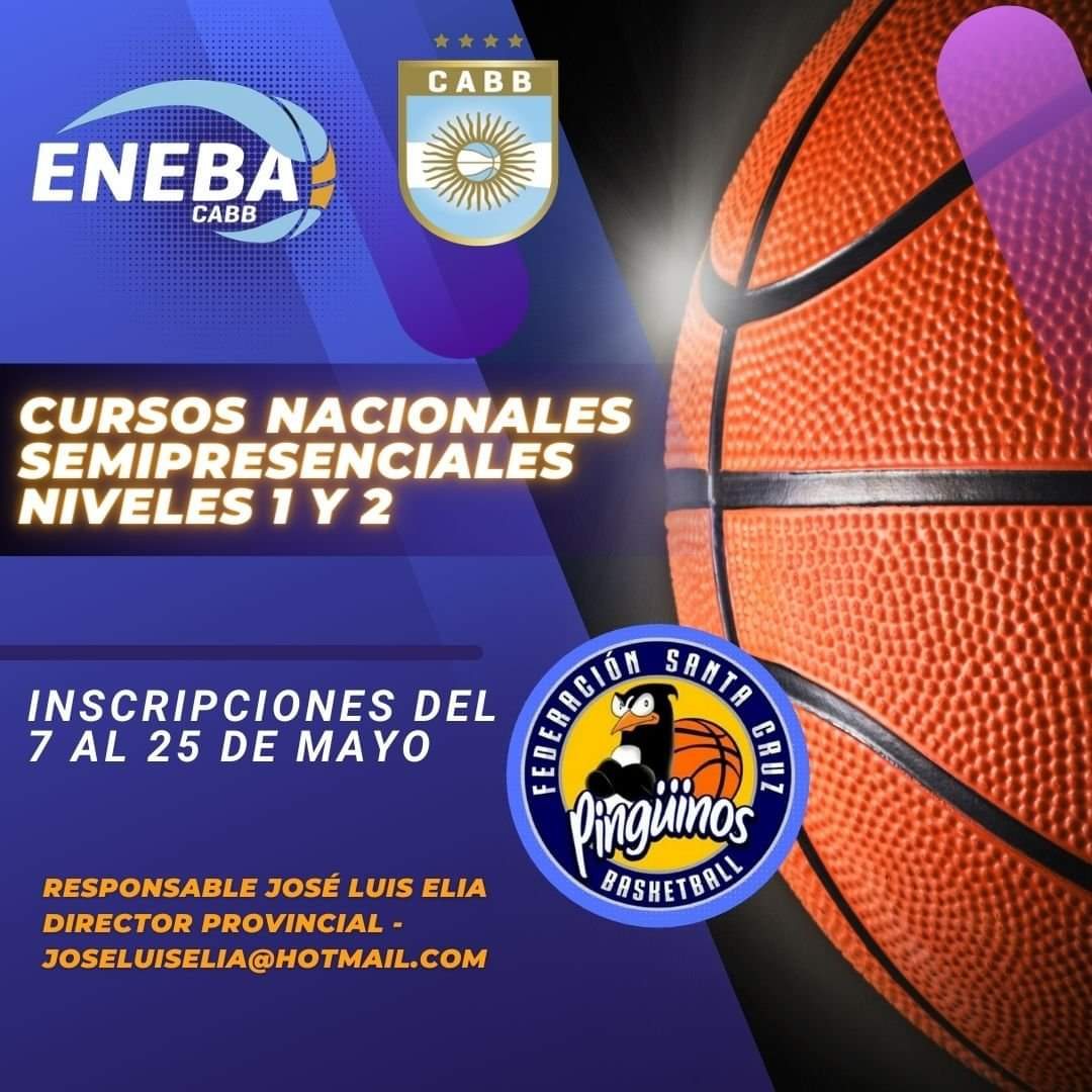 ENEBA abre las inscripciones para los cursos nacionales de entrenadores de  básquet Niveles 1 y 2. - La Gaceta Truncadense