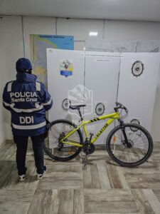 PERITO MORENO – ALLANAMIENTO POSITIVO PERMITIÓ RECUPERAR UNA BICICLETA SUSTRAÍDA