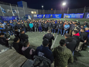 Nallib Rivera encabezó una asamblea con trabajadores de CGC y Crown Point en Caleta Olivia