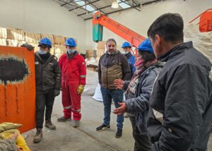 PABLO ANABALÓN RECORRIÓ LA PLANTA DE RECICLAJE Y DESTACÓ EL COMPROMISO DE LOS TRABAJADORES MUNICIPALES