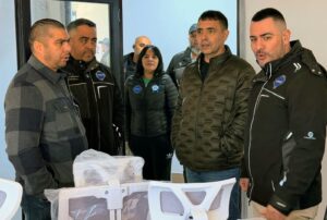Güenchenen supervisó la etapa final de la nueva sede del SIPGER en Las Heras
