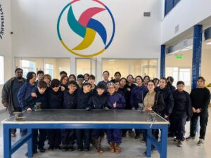 Escuela del Viento: alumnos de séptimo grado se capacitaron en seguridad y normas básicas de taller